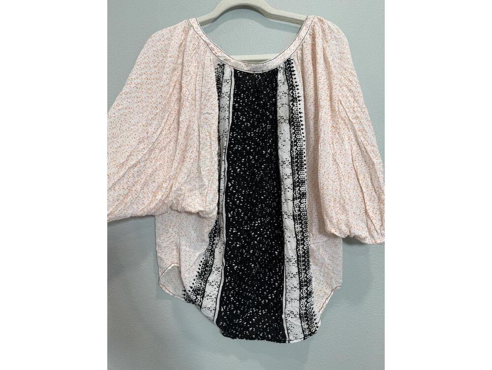 Free People "Days Of Romance" Peasant Print Blouse - NWOT Women's XS - Picture 5 of 5